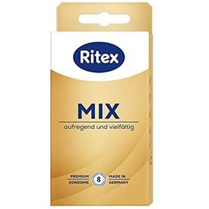 Ritex Mix condoomassortiment, spannend en veelzijdig, 8 stuks, Made in Germany