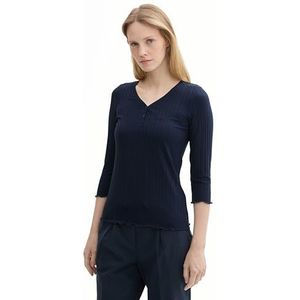 TOM TAILOR T-shirt voor dames, 10668 - Sky Captain Blue, XL