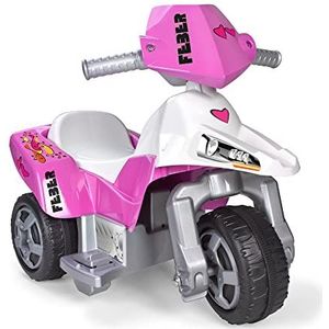 FEBER Famosa 800009608 Sweety Motorfiets met 3 wielen voor kinderen van 3 tot 7 jaar, 6 V, roze