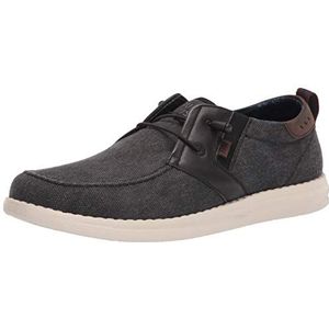 Nunn Bush Brewski Wallabee Canvas Moc Toe Bungee Slip-on Loafer voor heren, Zwart, 40.5 EU