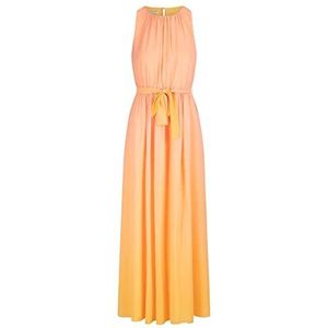 ApartFashion Dames chiffon jurk, abrikoos-multicolor, normaal, abrikoos-multicolor, 40