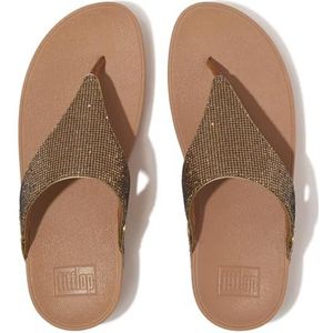 Fitflop Lulu Glitterball teenslippers voor dames, Goud, 37 EU