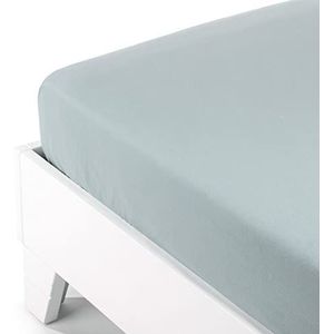 Caleffi Hoeslaken effen flanel tweepersoonsbed grijs flanel - 26657