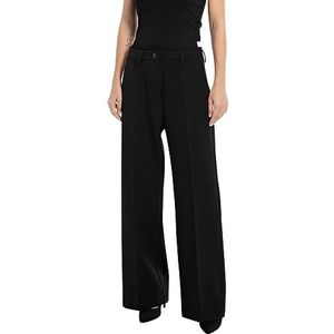 Replay Straight fit broek voor dames, 098 Black, 26W