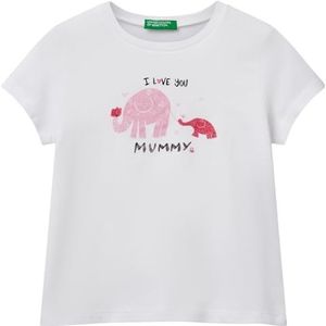 United Colors of Benetton T-shirt, Wit, 116