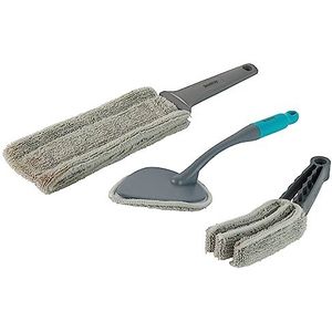 Beldray LA029401FEU7 No Chemical Cleaning 3 Piece Dusting Kit – Just Add Water, Includes Paddle & Triangle Duster, Blind Cleaner, Rinse After Each Use, Removes Up To 99% Of Bacteria, Use Wet or Dry