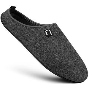 Nanga Uniseks wollen pantoffels, zwart, 46 EU, zwart