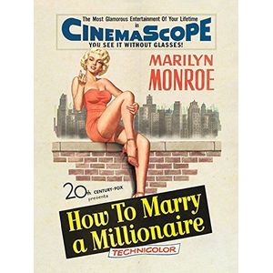 Marilyn Monroe Millionaire 60x80cm Canvas Print, meerkleurig