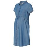 ESPRIT Maternity Dress Woven Nursing Short Sleeve, Lightwash - 950, L