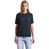 Street One - Dames Shirt - Blauw - Met Capuchon