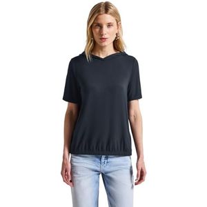 Street One - Dames Shirt - Blauw - Met Capuchon