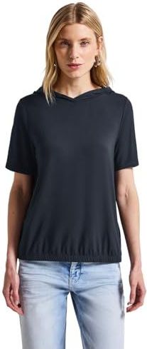 Street One - Dames Shirt - Blauw - Met Capuchon
