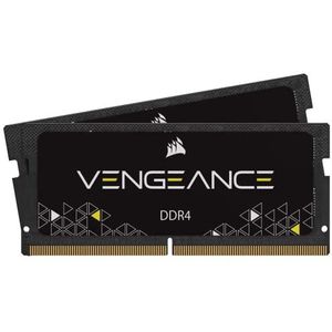 Corsair Vengeance SODIMM 16GB (2x8GB) DDR4 2933MHz CL19-geheugen, ongebufferd voor 8e generatie of nieuwere Intel Core i7, en AMD Ryzen 4000-serie notebooks - Zwart