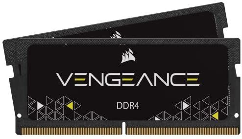 Corsair Vengeance SODIMM 16GB (2x8GB) DDR4 2933MHz CL19-geheugen, ongebufferd voor 8e generatie of nieuwere Intel Core i7, en AMD Ryzen 4000-serie notebooks - Zwart