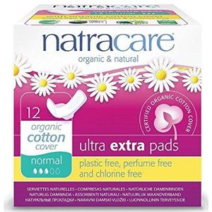 Natracare Natural Ultra Extra Pads Regular met Vleugels | 1 x 12 Pads