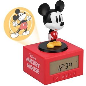 Paladone Disney Mickey Mouse Slaap Training Wekker - Officieel gelicenseerd cadeau, Kids Projectie Slaapkamer Nachtlampje