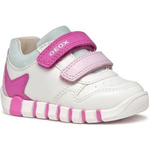 Geox B Iupidoo Girl A Babyschoenen voor meisjes, Wit, fuchsia, 18 EU