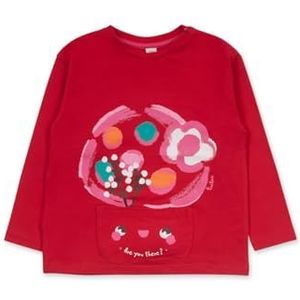 Tuc Tuc T-shirt voor meisjes, Rood, 9 Maanden