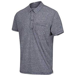 Regatta Mannen Mando' Katoen Korte mouw Gestreepte Button Neck T-Shirts/Polos/Vesten