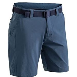 Maier Sports Heren wandelbroek Nil Short M, korte outdoorbroek met riem, 5 zakken bieden veel opbergruimte