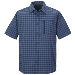 killtec heren Functioneel shirt/shirt met korte mouwen/outdoor shirt KOS 44 MN WVN SHRT, hell stahlblau, S, 42790-000