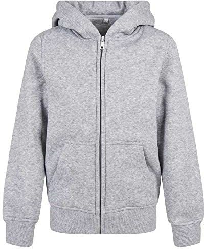 Build Your Brand - Organic Basic Sweatshirt - Groen - Katoen - Met Rits