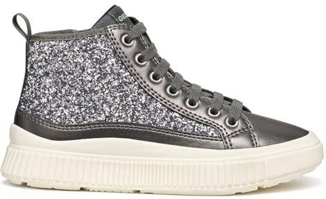 GEOX - LAQUINNY - Sneakers - Zilver - Gevoerd - Ritssluiting