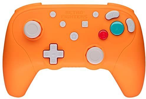 Retro Fighters - BattlerGC - Draadloze Controller - Oranje - Compatibel met GameCube, Switch en PC