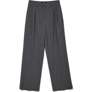 Vero Moda Vmliba Hw Wide Pocket Detail Pants, dark grey melange, 34W / 30L