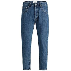 Amazon Heren Kleding Broeken & Jeans Jeans Cropped Jeans Blue Denim Male Tapered Fit Jeans Frank Leen NA 412 36 