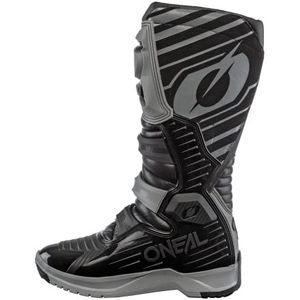 O'NEAL | motorcross laarzen | Enduro Motocross | anti-slip buitenzool voor maximale grip, ergonomische hielzone, geperforeerde voering | laarzen RMX | Volwassen | Zwart-grijs | Maat 46
