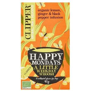 Clipper Organic Happy Mondays 4 x 20 stuks 45 g