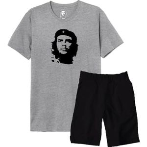 Che Guevara ""Face"" MECHEGDPY047 pyjama voor heren, grijs gemêleerd/zwart, maat XL, Grijs gemêleerd/zwart, L