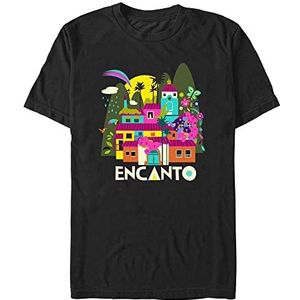 Pixar Uniseks Encanto Encanto Gold Organic T-shirt met korte mouwen, zwart, L