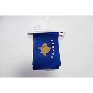 AZ FLAG Kosovo slinger, 12 m, 20 vlaggen, 45 x 30 cm, kosovard-vlag, 30 x 45 cm