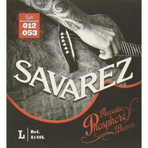 Savarez Snaren 668594 voor akoestische gitaar akoestische fosforbronzen set A140L Light .012-.053