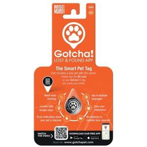 Gotcha Smart Pet ID-tag voor huisdieren, gemakkelijk te bevestigen aan honden- en kattenhalsbanden, bevat gepersonaliseerde contactgegevens voor huisdieren voor snelle identificatie door Max & Molly