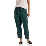 Street One - Paperbag Broek - Loose Fit - High Waist - Dames - Zwart - Katoen