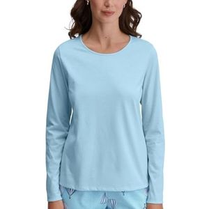 Damesshirt met lange mouwen, Cascade Blue, 48-50