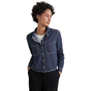STREET ONE jeansblouse, Donkerblauw, 46