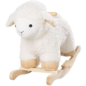 Roba Schommelschaap, schommeldier 'schap' met zachte stoffen bekleding, schommelstoel voor peuters, schommelspeelgoed vanaf 18 maanden