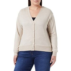 Triumph Dames Thermal Jumper Cardigan Pyjamabovendeel, Brown-Light Combinatie, 44/46