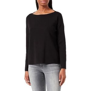 Bestseller A/S Dames VMNANCY LS Boatneck GA NOOS trui, zwart, S, Schwarz, S