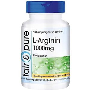 Fair & PureÂ® - L-arginine 1000mg - hoge dosering - 120 tabletten