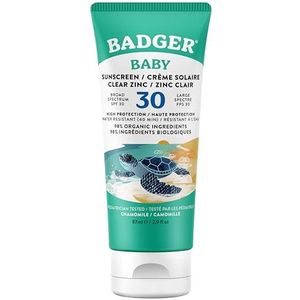 Badger Zonnebrandcrème Baby Clear Zinc SPF 30