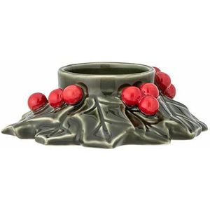 Bloomingville Valentin kandelaar in groen van aardewerk