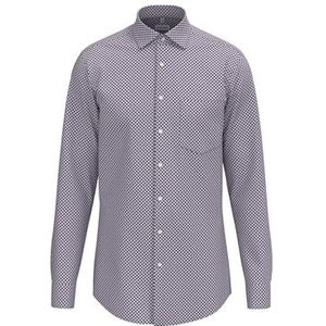 Seidensticker Zakelijk overhemd voor heren, regular fit, zacht, kentkraag, lange mouwen, 100% katoen, lila, 39