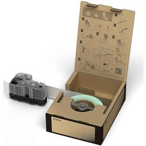 BR-VN50WB-E VERBRUIKSMATERIALEN: TAPES VINYL LABELTAPE WHT/BLK 50MM 45M