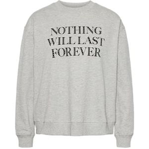 PIECES PCRANYRA LS Sweat, lichtgrijs gem., M