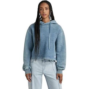 G-Star Dames overdyed losse sweater met capuchon sweatshirt, blauw (Sun Faded Blue D24402-d583-a587), XS